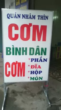 BẢNG HIỆU TÔN DÁN DECAL