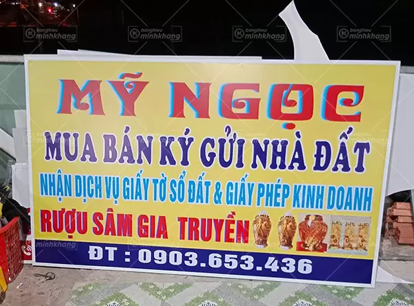 BẢNG HIỆU TÔN DÁN DECAL